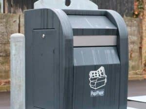 underjordisk beholder pap