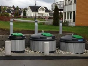 nedgravede affaldscontainer